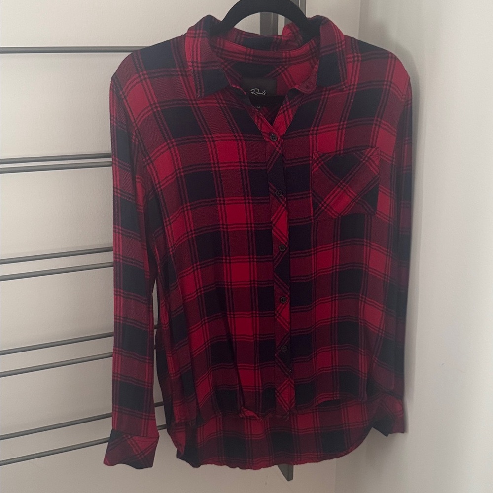 Rails Red and Black Plaid Shirt